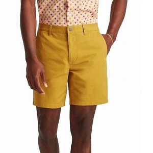 Club Room Mens Casual Short Honey Yellow Size 40 Stretch Khakis Chinos